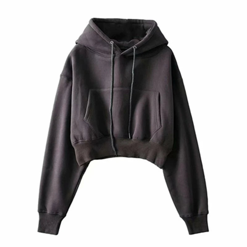 Krótka bluza z kapturem Tanatos-Helthfit.pl