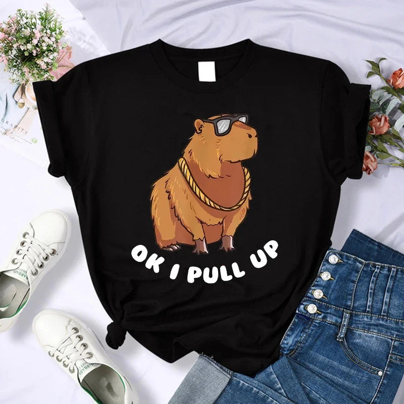 T-shirt z kapibarą Euros-helthfit.pl