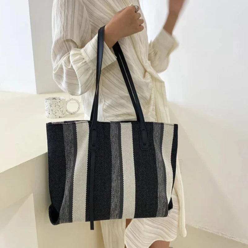 Torba na ramię w paski Hermes-Helthfit.pl