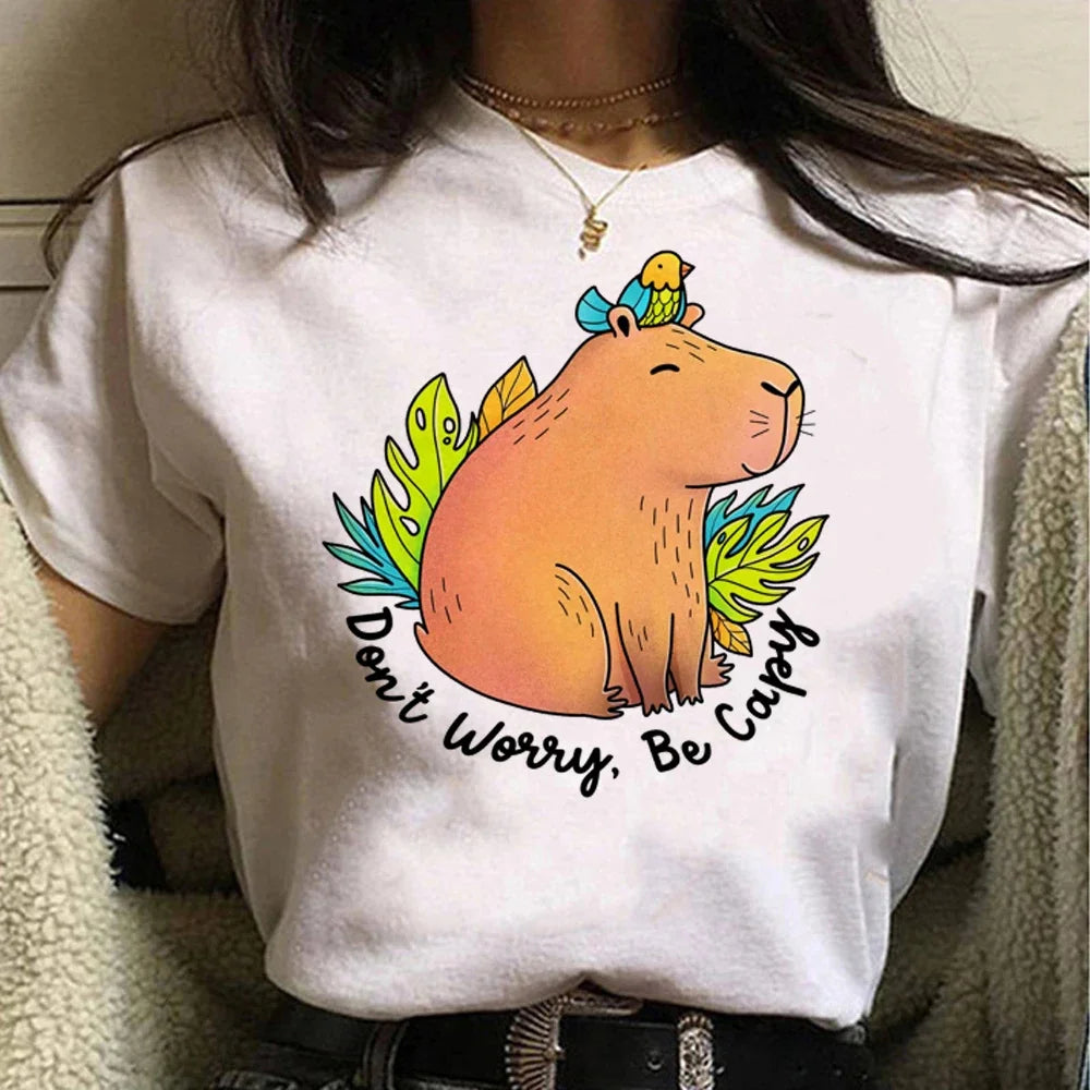 T-shirt z kapibarą Higieja-helthfit.pl