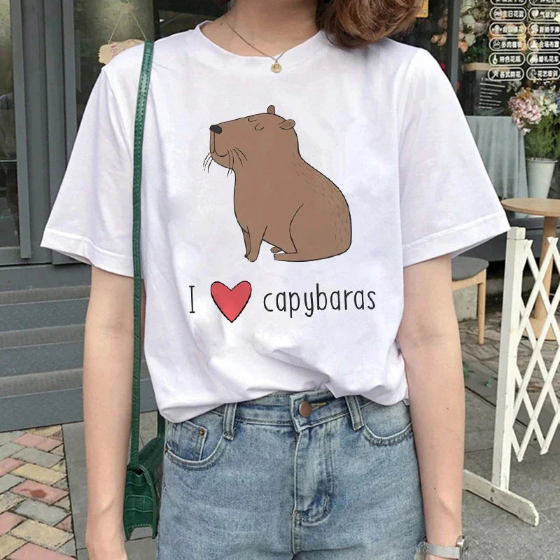 T-shirt z kapibarą Asklepios-helthfit.pl