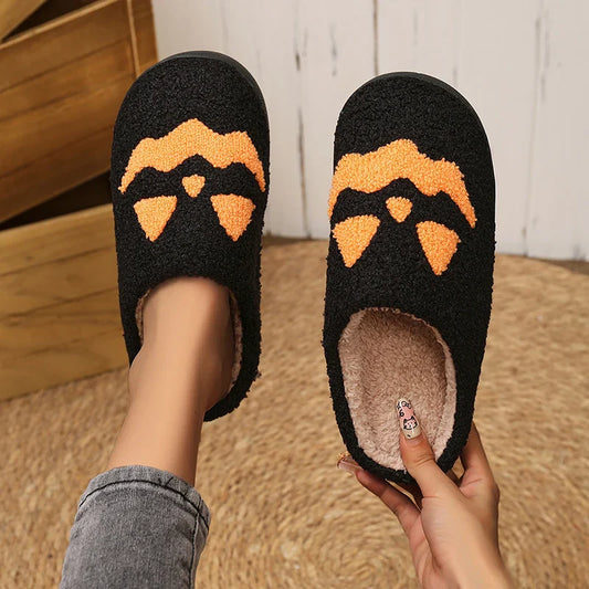 Kapcie na Halloween z motywem dyni Eubolos-helthfit.pl