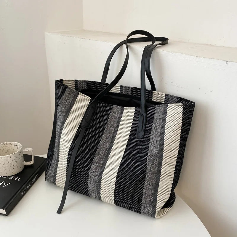 Torba na ramię w paski Hermes-Helthfit.pl