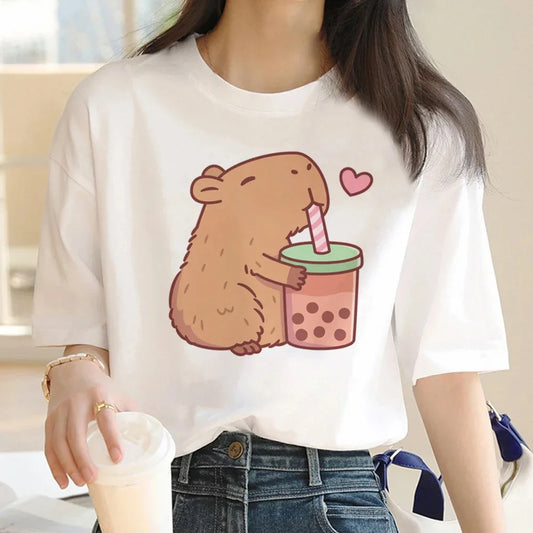T-shirt z kapibarą Ejlejtyja-helthfit.pl