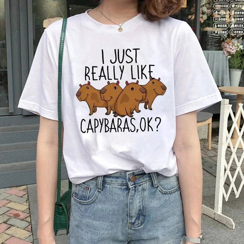 T-shirt z kapibarą Asklepios-helthfit.pl