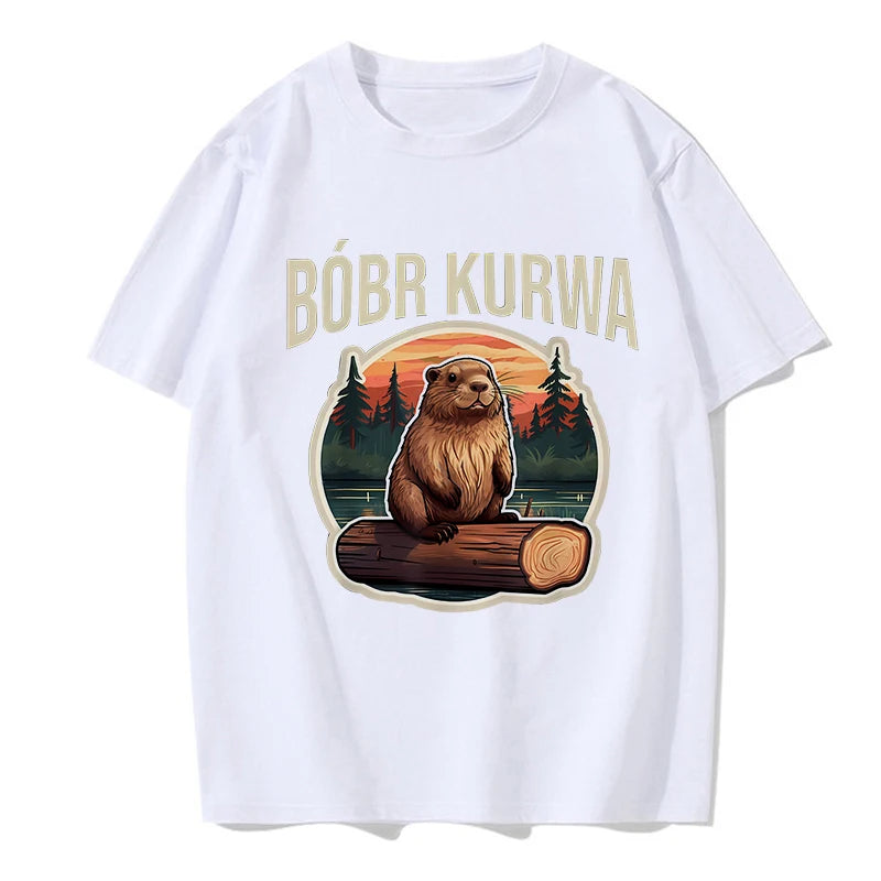 Koszulka z bobrem Terpsychora