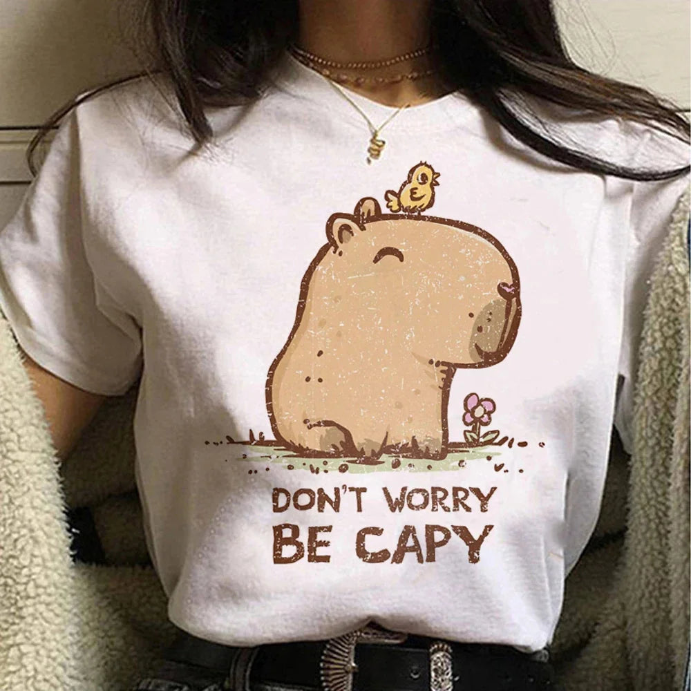 T-shirt z kapibarą Higieja-helthfit.pl