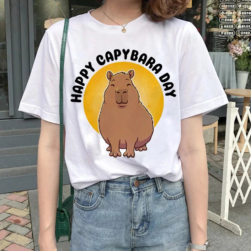 T-shirt z kapibarą Asklepios-helthfit.pl