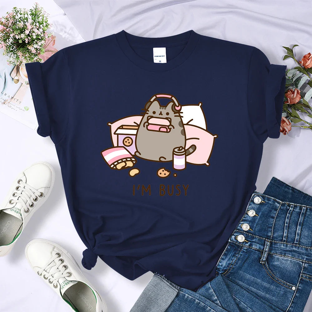 Bluzka z leniwym kotem Tanatos-helthfit.pl
