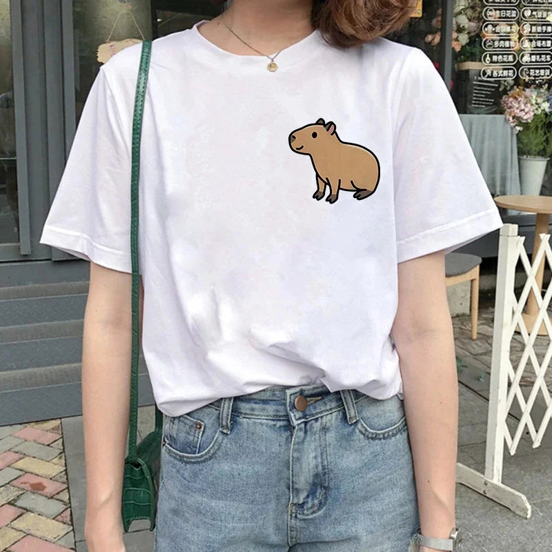 T-shirt z kapibarą Asklepios-helthfit.pl
