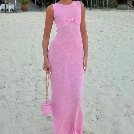 Długa sukienka plażowa Atena-helthfit.pl