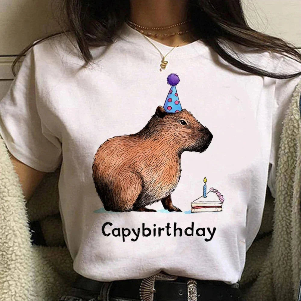 T-shirt z kapibarą Higieja-helthfit.pl
