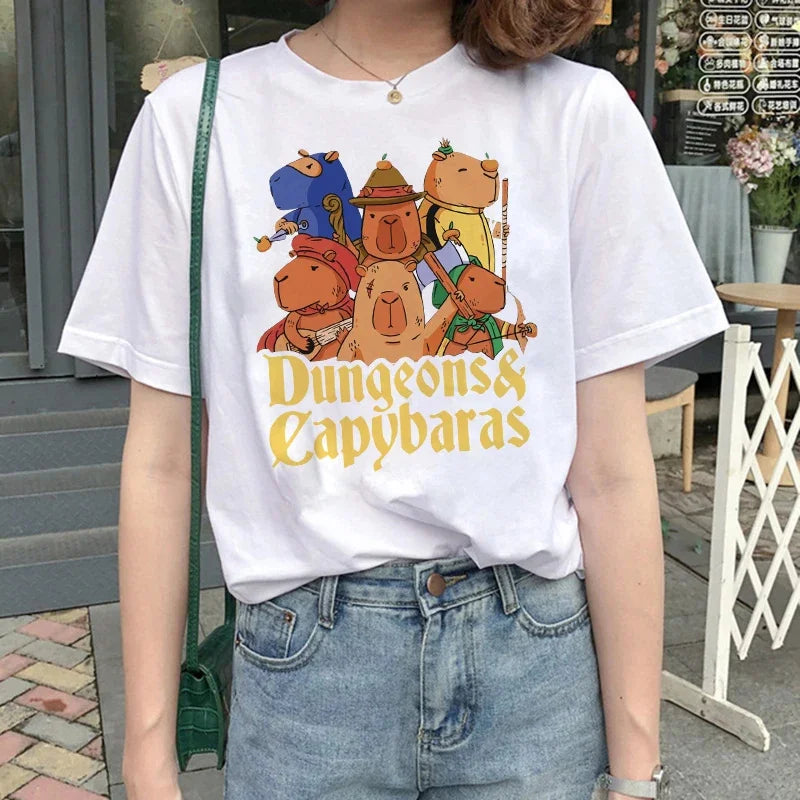 T-shirt z kapibarą Asklepios-helthfit.pl