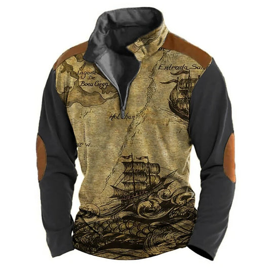 Modna bluza męska vintage Psyche-Helthfit.pl