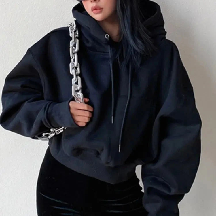 Krótka bluza z kapturem Tanatos-Helthfit.pl