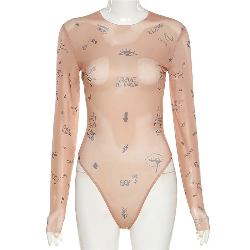 Prześwitujące body Kaliope-helthfit.pl