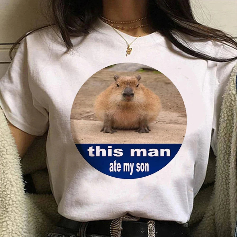 T-shirt z kapibarą Higieja-helthfit.pl