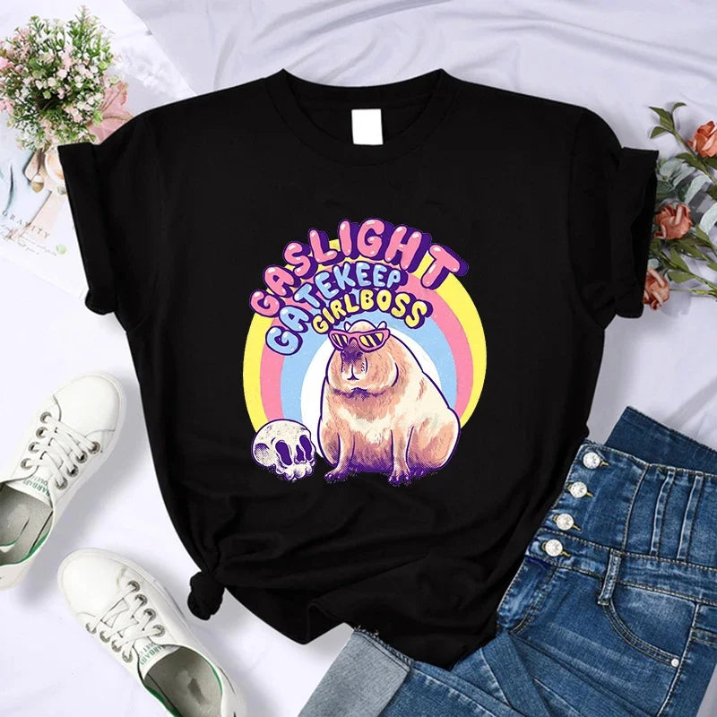 T-shirt z kapibarą Euros-helthfit.pl