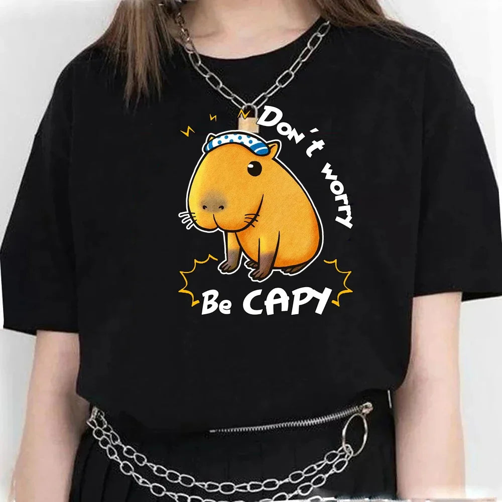 T-shirt z kapibarą Euros-helthfit.pl