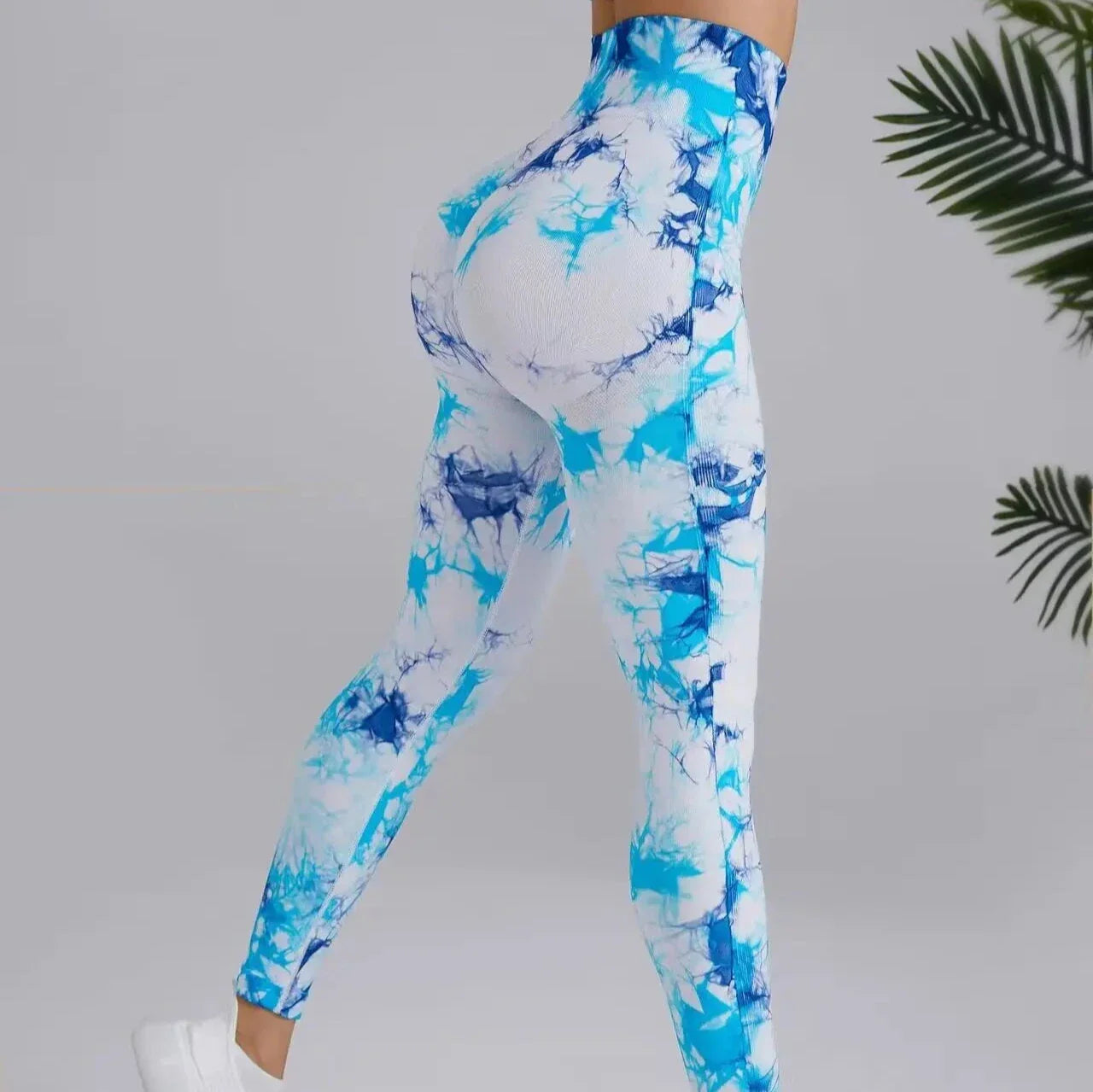 Legginsy z efektem Tie Dye i PushUP Zefir-helthfit.pl