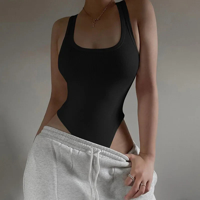 Basicowe body na ramiączkach ze stringami Hebe-helthfit.pl