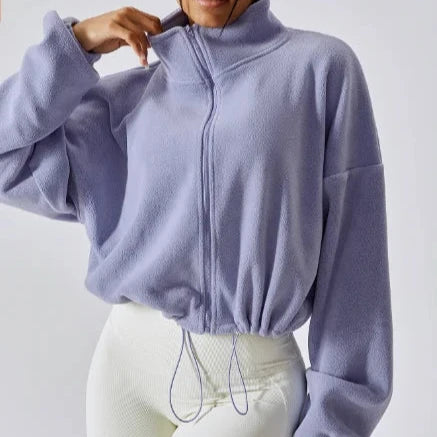 Rozpinana bluza ze ściągaczem-Helthit.pl
