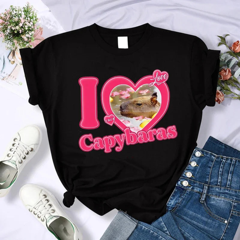 T-shirt z kapibarą Euros-helthfit.pl