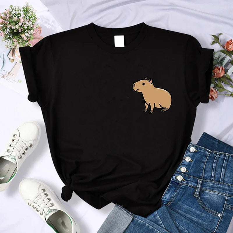 T-shirt z kapibarą Euros-helthfit.pl