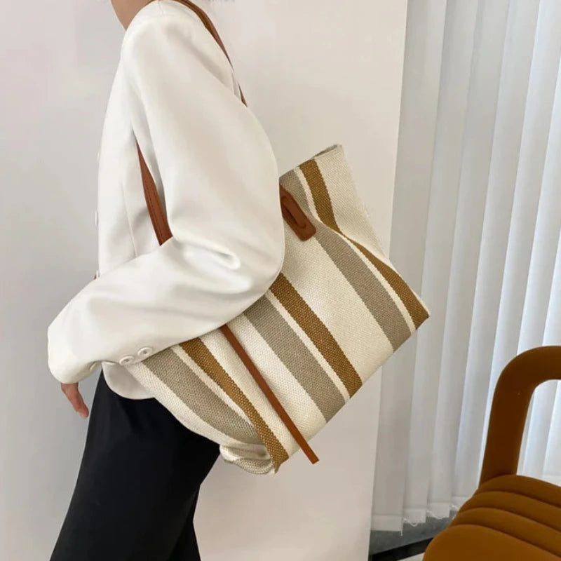 Torba na ramię w paski Hermes-Helthfit.pl