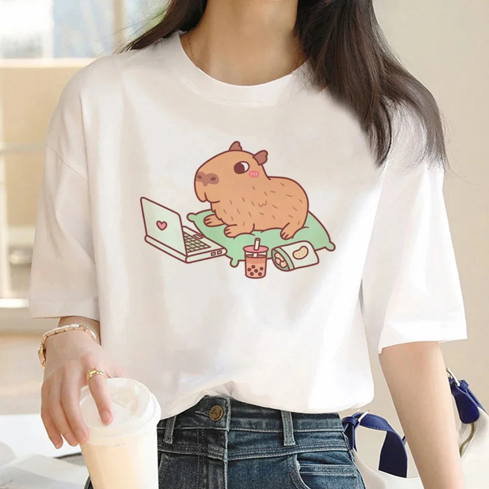 T-shirt z kapibarą Ejlejtyja-helthfit.pl