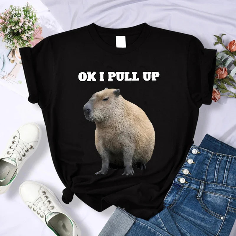 T-shirt z kapibarą Euros-helthfit.pl