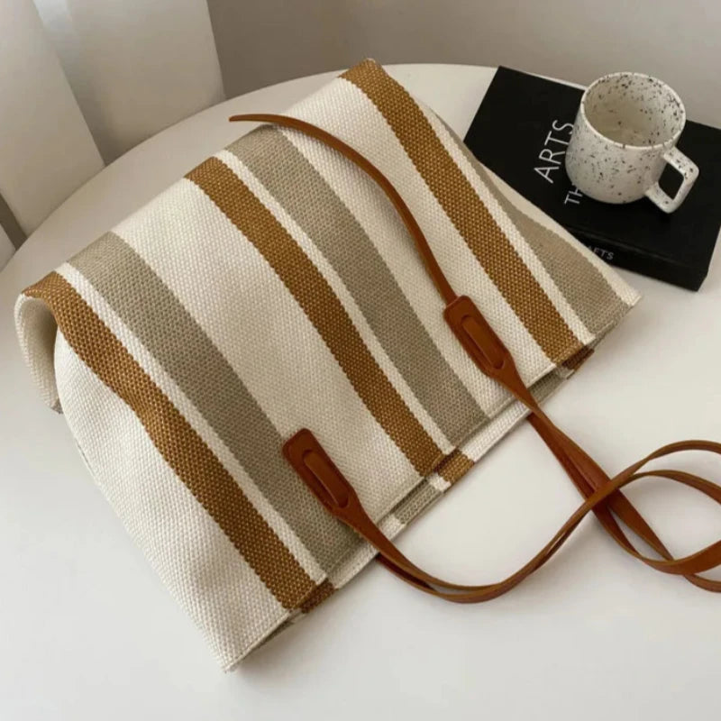 Torba na ramię w paski Hermes-Helthfit.pl