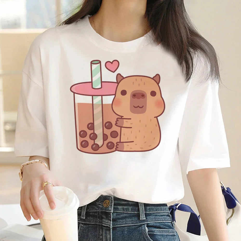 T-shirt z kapibarą Ejlejtyja-helthfit.pl