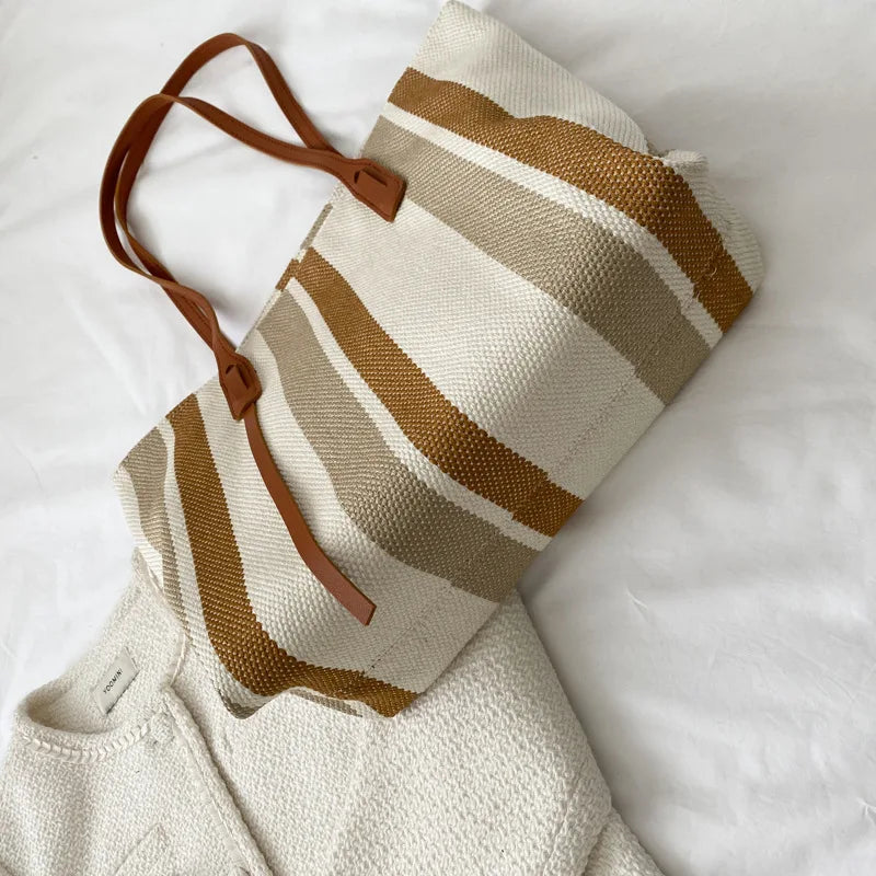 Torba na ramię w paski Hermes-Helthfit.pl