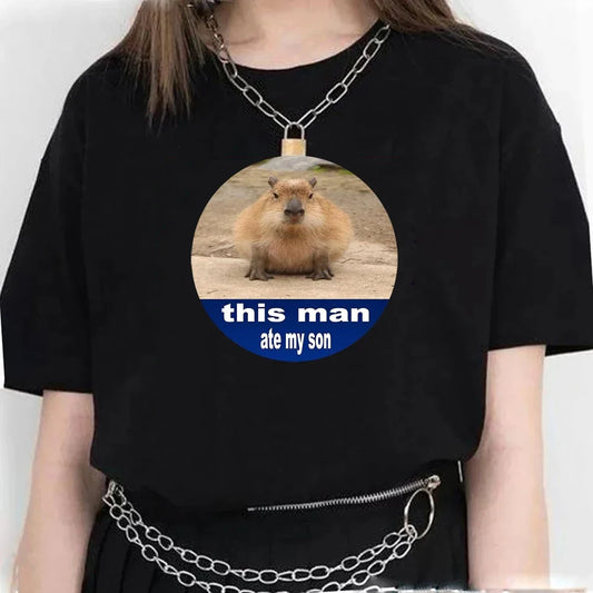 T-shirt z kapibarą Euros-helthfit.pl