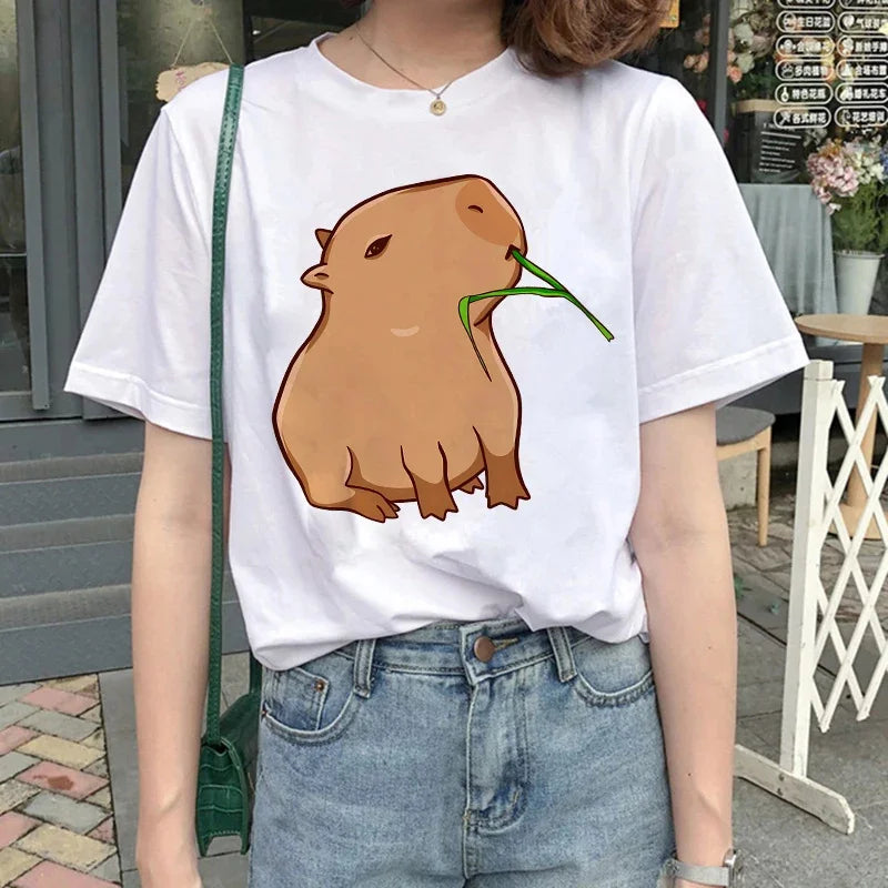 T-shirt z kapibarą Asklepios-helthfit.pl