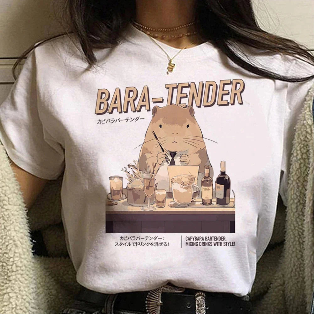 T-shirt z kapibarą Higieja-helthfit.pl