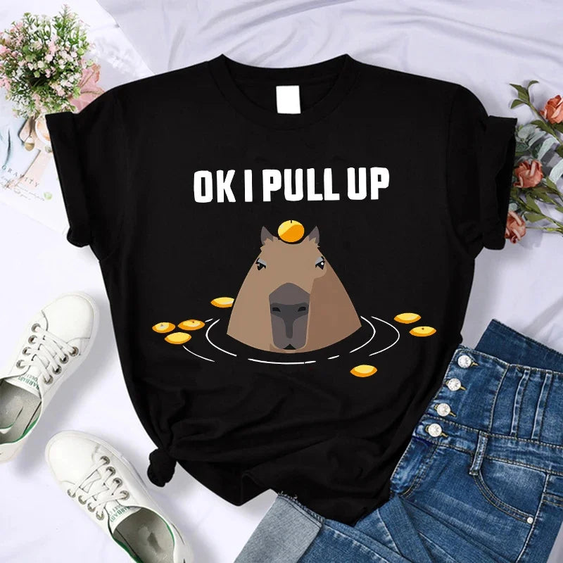 T-shirt z kapibarą Euros-helthfit.pl