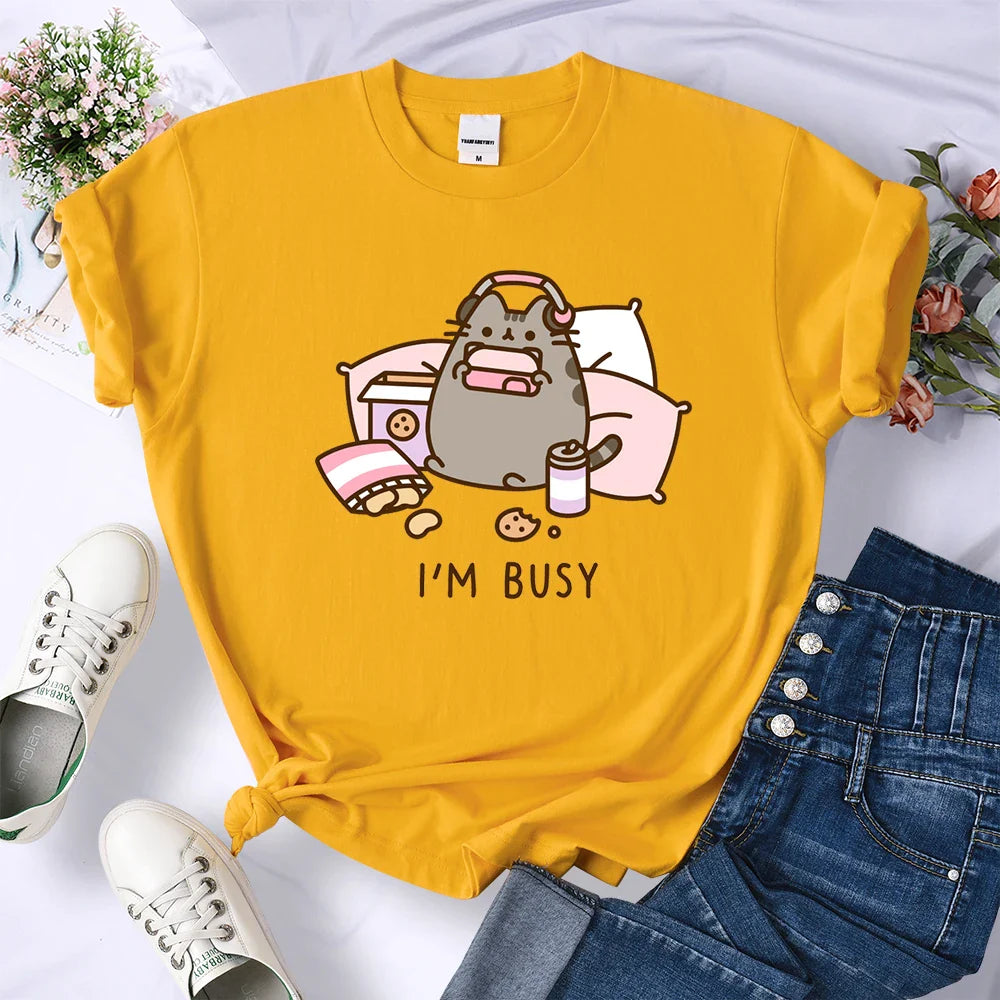 Bluzka z leniwym kotem Tanatos-helthfit.pl