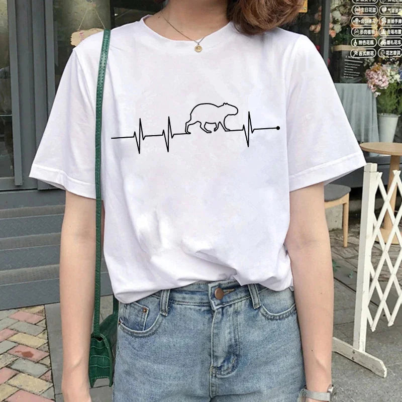 T-shirt z kapibarą Asklepios-helthfit.pl