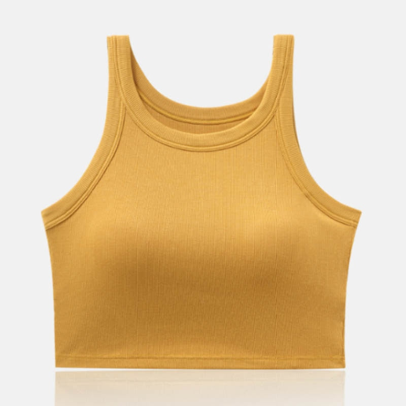 Krótki top z biustonoszem PanHelthfit.pl
