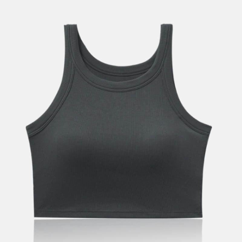 Krótki top z biustonoszem PanHelthfit.pl