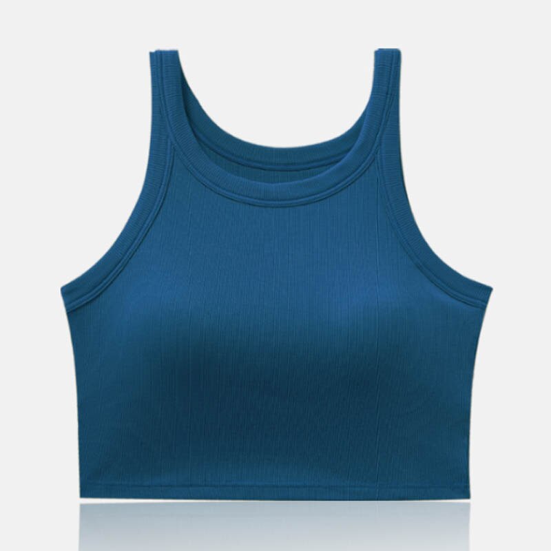Krótki top z biustonoszem PanHelthfit.pl