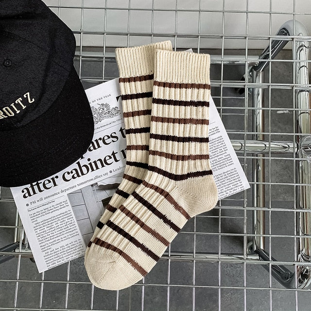 Długie skarpetki w paski KymopolejaHelthfit.pl