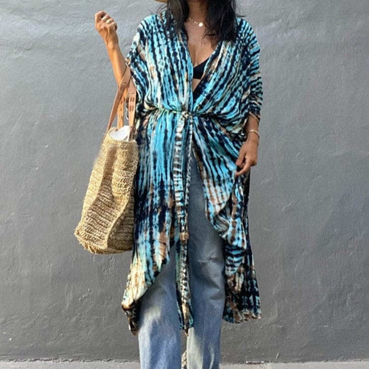 Długie kimono plażowe Artemida-Helthfit.pl