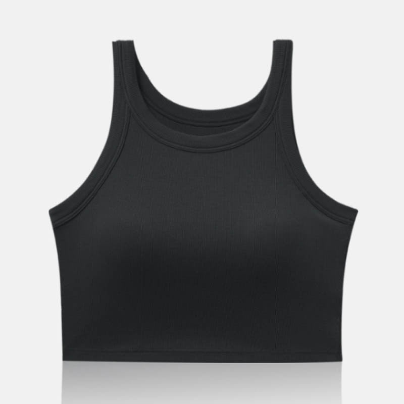 Krótki top z biustonoszem PanHelthfit.pl