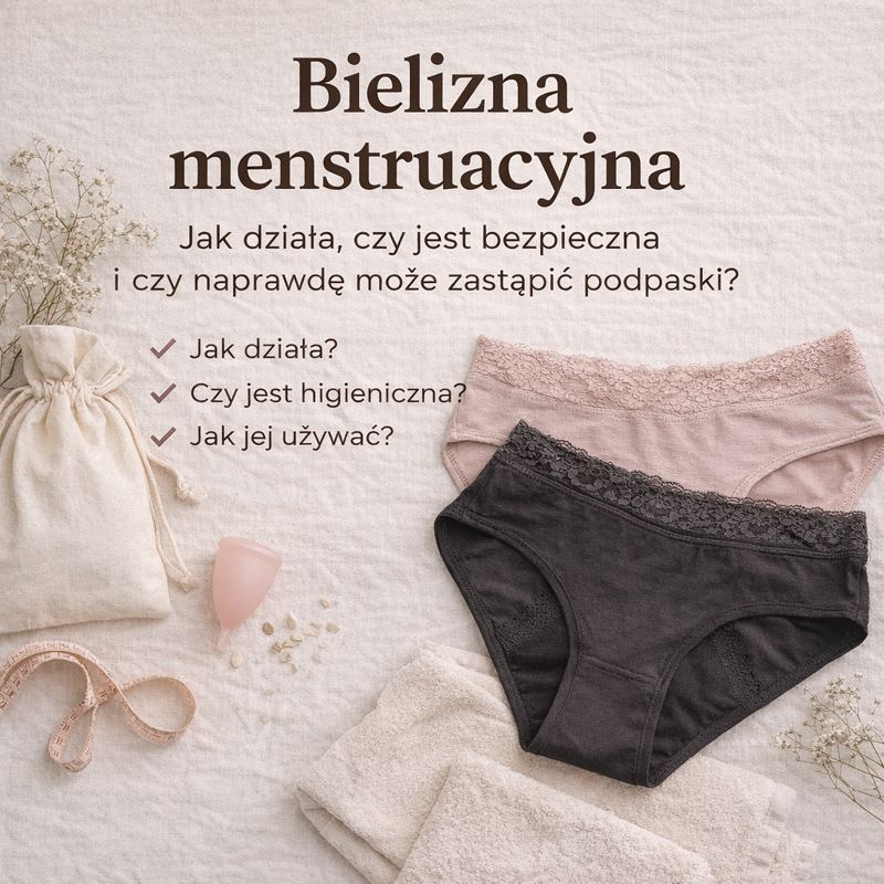 Bielizna menstruacyjna - jak działa, czy jest bezpieczna i czy naprawdę może zastąpić podpaski?