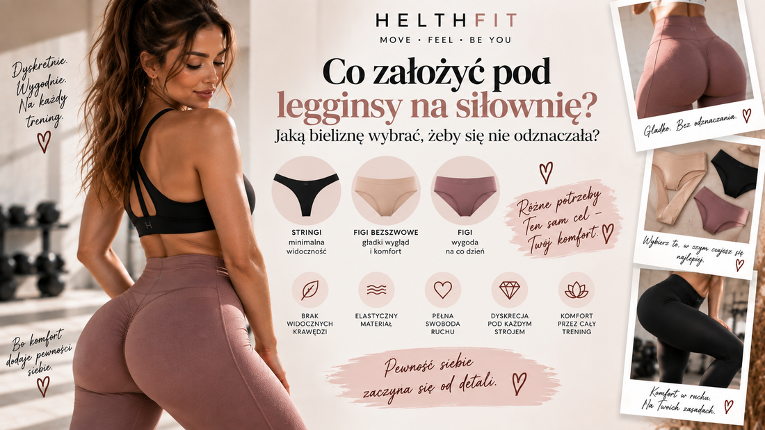 Co założyć pod legginsy na siłownię? Jaką bieliznę wybrać, żeby się nie odznaczała?