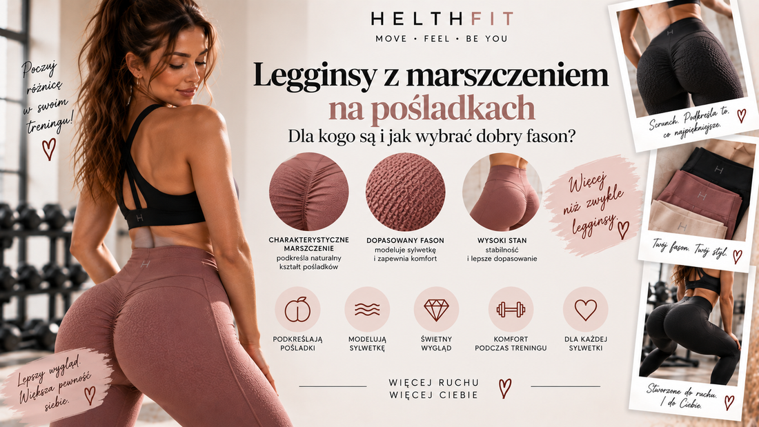 Legginsy z marszczeniem na pośladkach – dla kogo są i jak wybrać dobry fason?
