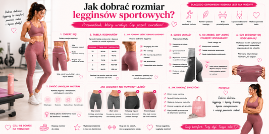 Jak dobrać rozmiar legginsów sportowych? Przewodnik, który uratuje Cię przed zwrotem